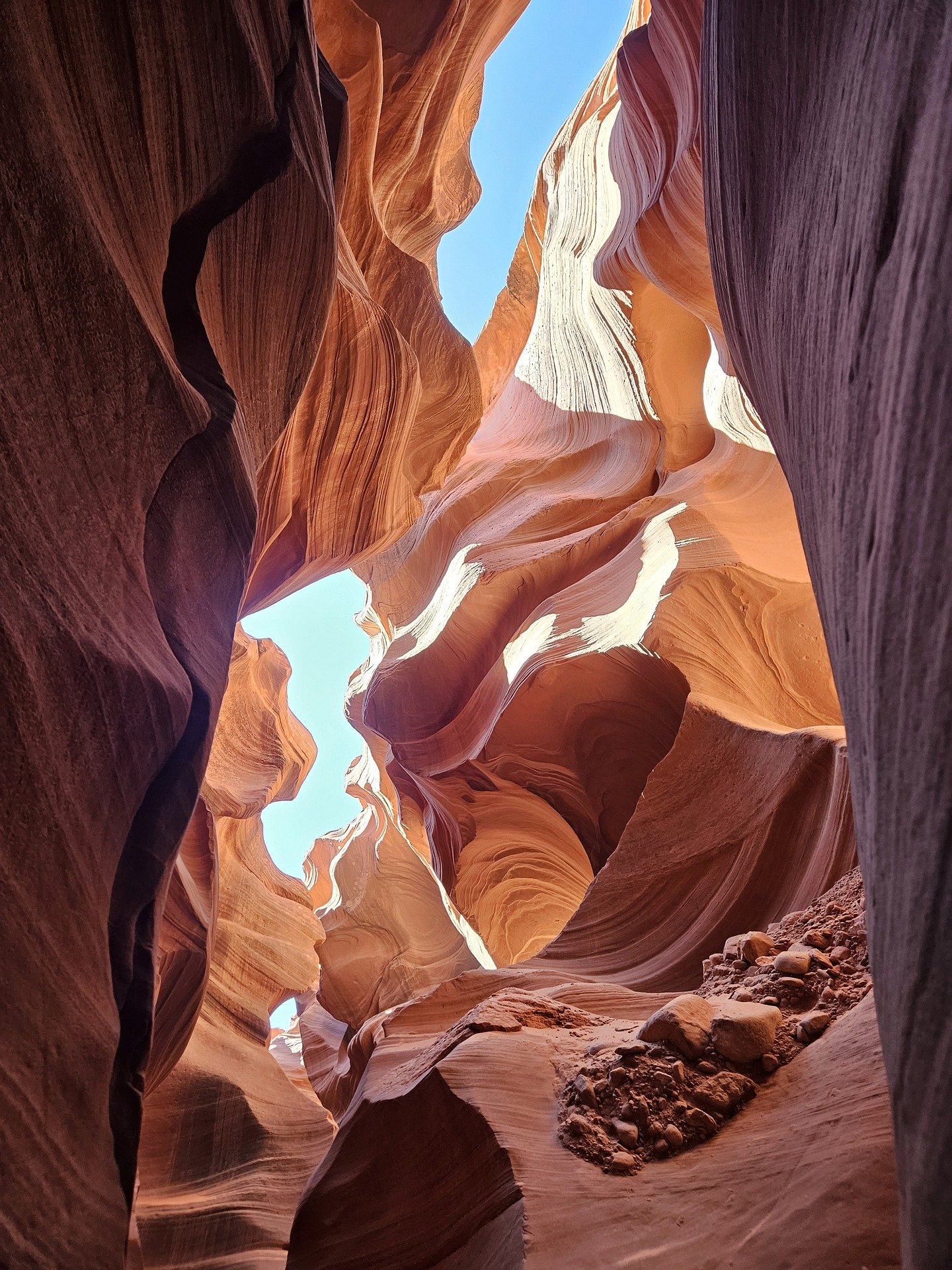 Colorful Antelope Canyon formations in Arizona
